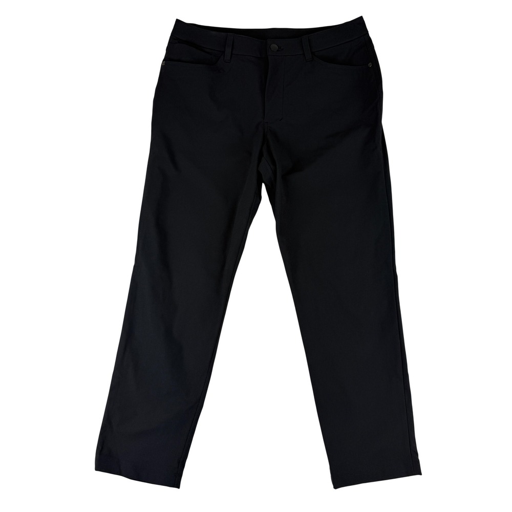 Lululemon Commission Slim-Fit Pant Mens 30 Black Warpstreme‎ LM5AQGS